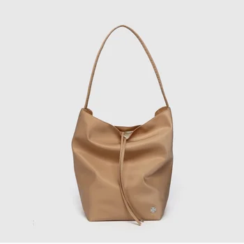 Лесна чанта с голям капацитет, Дамски Нишевая дизайнерски Найлонова чанта-кофа, однотонная ежедневна чанта под Мишниците, Модерна Луксозна чанта през рамо