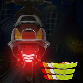 Предупреждение Ярък цветен стикер, лента за сигурност на каране на мотоциклет, автомобилни аксесоари