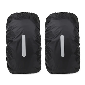 2 Опаковки Непромокаема раница, дъждобран за 20-45 л, Отразяваща раница, дождевики за туризъм, къмпинг, за пътуване