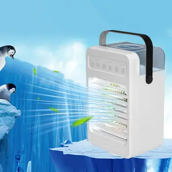 Климатик Портативен Въздушен Охладител С Водно охлаждане, Распылительный вентилатор USB, Настолен Вентилатор овлажняване, Мини-Fan охлаждане, Настолен вентилатор