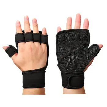 Удобни спортни ръкавици, Ръкавици за вдигане на тежести, Регулируем Обвивка за китките, Ръкавици за вдигане на тежести, пълна с дланта, за мъжете, за тренировки
