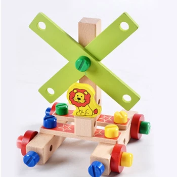 Направи си сам, има течаща играчка за творческа подреждане на блок шестерней, лесна за сглобяване, детски парти, фаворит.Директен доставка