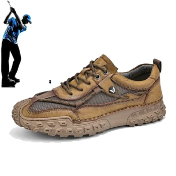Мъжки професионалната за голф обувки, мъжки ежедневни обувки за тренировки и спорт, дишаща мъжки обувки за разходка на открито