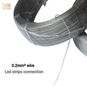 26AWG Однопроводная на Съединителната линия от прозрачна PVC 0,2 mm2 с неонови осветена led