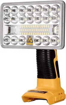 Безжична прожектор, led работна лампа, аварийно осветление ЗА литиево-йонна батерия DeWalt 20V MAX, ръчна лампа за улица с USB порт