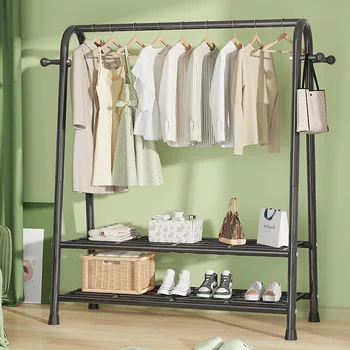 Закачалка-стойка за дрехи за спални Nordic Hanger Система гардеробных на Застояла закачалка за дрехи Кука, полици за съхранение на Изголовий легла Стелажи