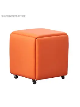 Nordic net червен сгъваем стол за съхранение, столче за смяна на обувки, мултифункционален домакински творчески малка табуретка, пейка, магически квадрат