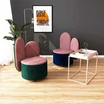 Скандинавски стол за всекидневна домашна употреба, Единични разтегателен диван и фотьойл, Мебели за сядане в малък апартамент, разтегателен диван-фотьойл със сгъваща се облегалка