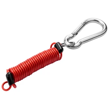 Подсигурен обтегач за рессорного на въжето ремарке, 4-крак разъемный кабел с цип 80-01-2140 (червен)