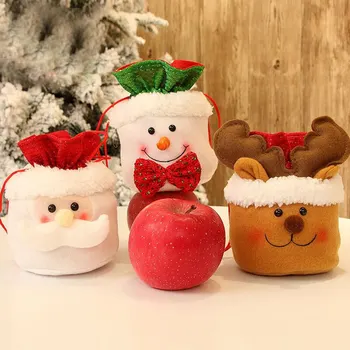 Коледна Украса Опаковки за шоколадови Бонбони, Подаръчни пакети Стария Снежен човек Лосове Ябълка пакети за Декорация за Коледната Елха