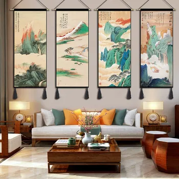 Китайската Класическа Тъкан, Подвесная Картина, Завеса, Пейзаж, Подвесная Плат, Спалня, Хол, Гоблени, Стенен килим в семейството