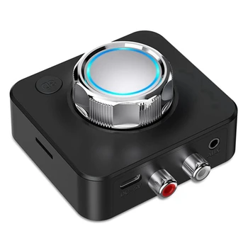 Аудиоприемник Bluetooth 5,0 3D Стерео Музикален безжичен адаптер TF карта RCA и 3.5 mm 3,5 AUX жак за комплект за кола