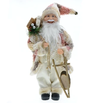 Коледни Коледни декорации 45 см, Голяма Статуетка на Дядо Коледа, Плюшени играчки-кукли, Подарък декор за дома, Коледа 1