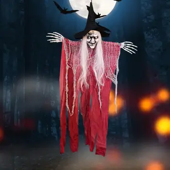 Мрачен Reaper Подпори Страховито Окачен Мрачен Reaper Украса От Духове Къща Скелет за Партита за Хелоуин Открит Двор Декор Двор