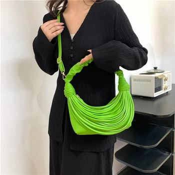 Висококачествена дамска чанта през рамо, тканая чанта през рамо, луксозна дизайнерска чанта и портфейл, дамска модна марка чанта