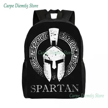 Раница Spartan Molon Labe Sparta за мъже и жени, водоустойчив училищна чанта за колеж, чанти и калъфи за книги с принтом