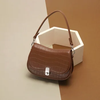 KUROYABU Висококачествена Дамска чанта за подмишниците, богат на функции Модна Тенденция чанта-Шоудер, Стилни Универсална чанта През рамо