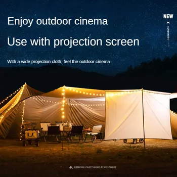 Луксозен памучен палатка за 12 души, водоустойчива, защитена от слънцето, защитени от дъжд, солнцезащитная шторка за небето на открито, на голяма площ
