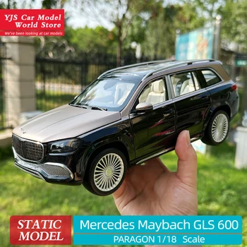PARAGON 1/18 за Mercedes Maybach GLS600 сплав напълно отворена модел автомобил SUV дисплей подарък колекция за приятели и роднини