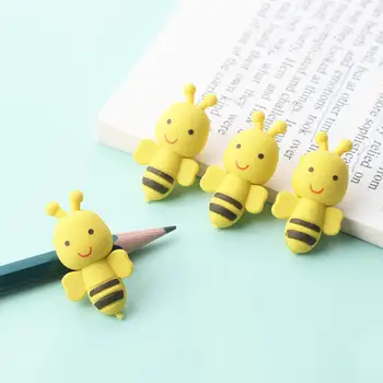 Ученически Пособия и Офис Аксесоари за Изтриване на Молив, Жълти Пчелни гумички за триене Малка Жълта Пчела За Почистване на Моливи, гумички за триене Гума