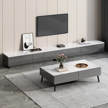 Дисплей в скандинавската хола, ТВ-шкаф, Модерен, съвременен висок телевизионен маса, развлекателен телевизор mueble moderno furniture MQ50DS