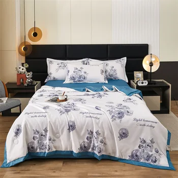 Скандинавски памучно лятото е прохладно, одеало, Единични и двойни завивки кралски размери, Меко Дышащее покривка за дивана в стил бохо