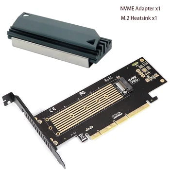 M. 2 Адаптер NVME-M2 NVME 22110 SSD M2 PCIE X4 Адаптер за разширяване Карта Интерфейс NVMe-PCIE Адаптера с Алуминиев радиатор