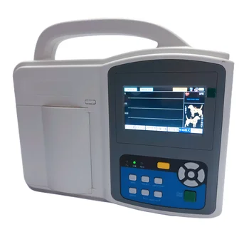 Изработена по поръчка Медицинска Електрокардиограма Канал 3 с 5 Пина Цифров Преносим ЕКГ-Кардиографической Машини ЕКГ