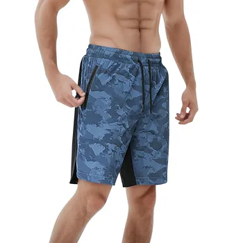 Мъжки плувни шорти с джобове за компрессионной лигавицата, Ежедневни Свободна засаждане, плажни шорти дантела прозорци с принтом, Лека градинска дъска, къси