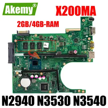 X200MA дънна Платка за лаптоп ASUS F200MA X200M дънна Платка на лаптоп N2830 N2840 N2930 N2940 N3530 N3540 Процесор, 2 GB 4 GB оперативна памет, LVDS