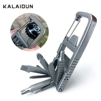 Мини сгъваем ключ KALAIDUN, набор от многофункционални отвертки 13 в 1 комбиниран набор от инструменти, нож от неръждаема стомана, ключодържател, ръчни инструменти,