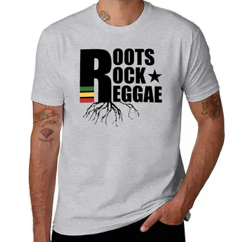 Нова тениска Roots Rock Reggae, тениски големи размери, великолепна тениска, естетична облекло, тениски за мъже