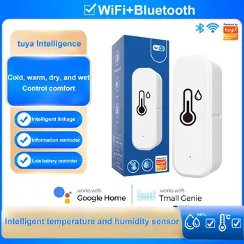 Нов Sasha WiFi/Zigbee Интелигентен детектор за температура и влажност, датчик за влажност, система за сигурност на един Умен дом, работа с Алекса Google