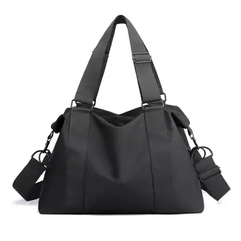 Найлонова чанта през рамо, Голяма дамска чанта, Модерна чанта-месинджър с горната дръжка за пазаруване, Пътна Дамски ежедневни чанта през рамо