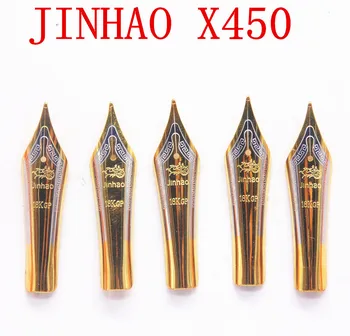 5 бр., луксозна висококачествена писалка Jinhao X450 със средна златен връх, на мастило на писалката, за ученици, от канцеларски материали за офиса