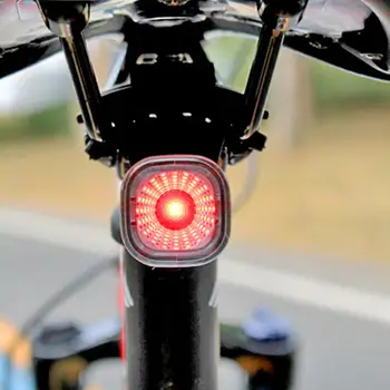1 Комплект Велосипедни задните светлини, USB Акумулаторна аларми за сигурност, led задна светлина, сензор за спирачки, Водоустойчив мигач, сигналната лампа за велосипед