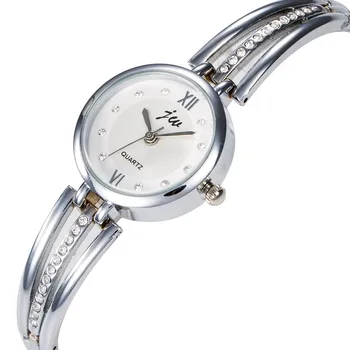 2023 Модерен часовник, дамски Моден часовник с каишка от неръждаема стомана, с Аналогов кварцов кръгли ръчни часовници, дамски часовници за момичета, луксозни часовници-гривни