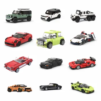 Технология на MOC Brick Speed Champion 8 Окото, Супер Спортен автомобил, играчка за творческа събрание, Градивен елемент, suv, подарък със собствените си ръце