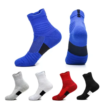 Мини мъжки спортни чорапи, Памучни футболни чорапи, Къси, Дълги чорапи за футбол, Баскетбол, Дишащи Дезодорирующие чорапи EU38-45