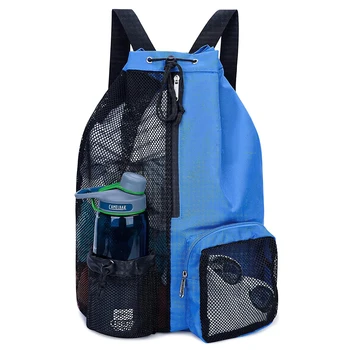 Чанта за плуване, мрежест раница на съвсем малък с мокри джоб, чанта за гмуркане, чанта за плуване, фитнес зали и спортни съоръжения