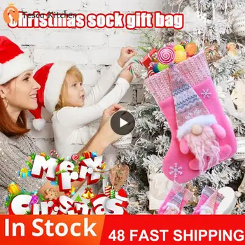 Коледни Чорапи, Подарък чанта, Практичен Креативен Коледен Модел под формата на Лос, Детска чанта за Бонбони, Коледни дърво коледна Украса, Дядо коледа