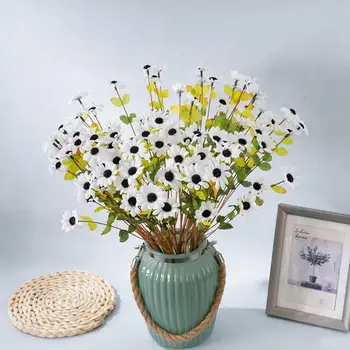 Реалистични изкуствени растения, Реалистични неувядающие цветя-трезубцы, домашно сватбена декорация с 5 бр. изкуствена имитация на фалшив