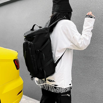 Модерен женски случайни раница с Голям капацитет за пътуване за уикенда, многофункционални прости дамски спортни чанти през рамо