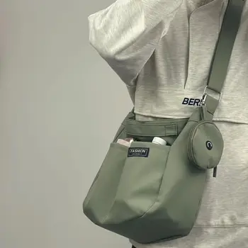 трезвен, голям капацитет, нов стил, цветова комбинация, ръчна чанта, Преносима дамска чанта, модерен проста чанта през рамо, ежедневна чанта през рамо