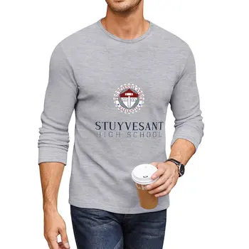 Нова дълга тениска с логото на гимназията Stuyvesant, реколта дрехи, тениски с аниме, мъжки t-shirt оверсайз