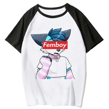 Тениска Femboys, дамски градинска облекло, тениски, дамски японската дрехи с комиксами harajuku