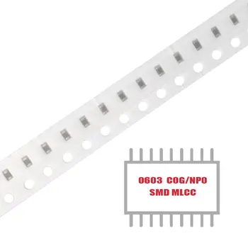 МОЯТА ГРУПА 100ШТ SMD MLCC CAP CER 9.6 PF 100V C0G/NP0 0603 Многослойни керамични Кондензатори за повърхностен монтаж на разположение на склад
