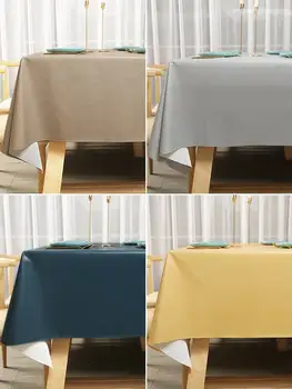 Водоустойчив, маслостойкая и моющаяся правоъгълна покривка за масата за хранене ins, 2023 нова подложка за маса в хотел от PVC