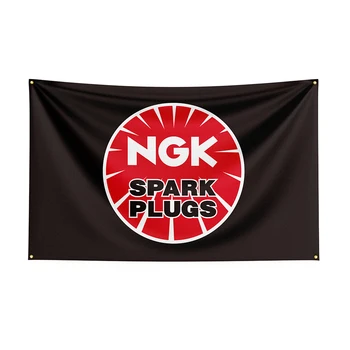 90x150 см флаг NGKs от полиестер, украсени с раклингом, авто банер за декор 1