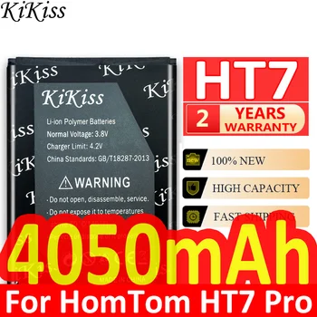 KiKiss Висококачествен Нова Резервна батерия HT 7 За Homtom HT7 HT7 Pro HT7Pro 3,8 В 4050 mah Батерия Подмяна на мобилен телефон